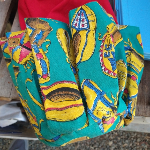 Vintage Native American print bucket bag - Picture 4 of 10